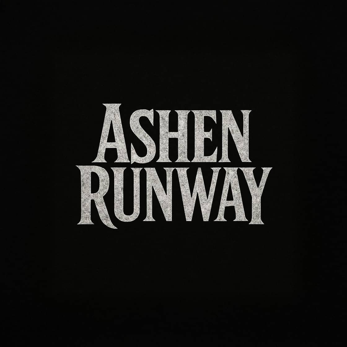 Logo of Ashen Runway, a creative project produced at Barcoe Studios, a leading recording studio in Dubai, specializing in music production and media services.